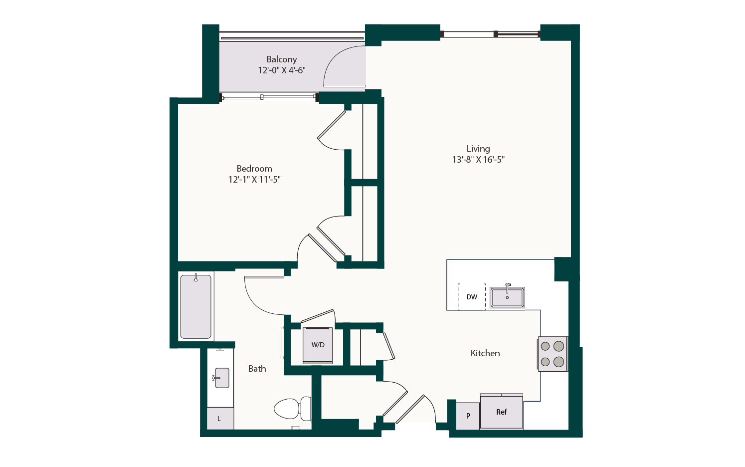 Floor plan layout diagram for A5